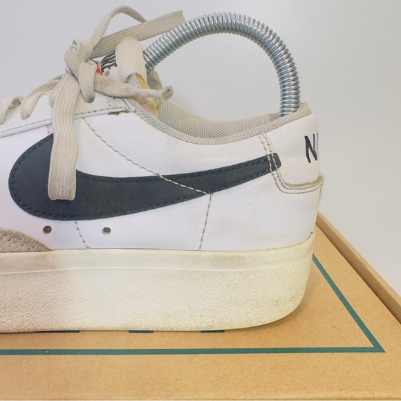 Nike Blazer Low Platform Women’s Size 6.5 White Black Casual Sneakers Shoes - Picture 3 of 13
